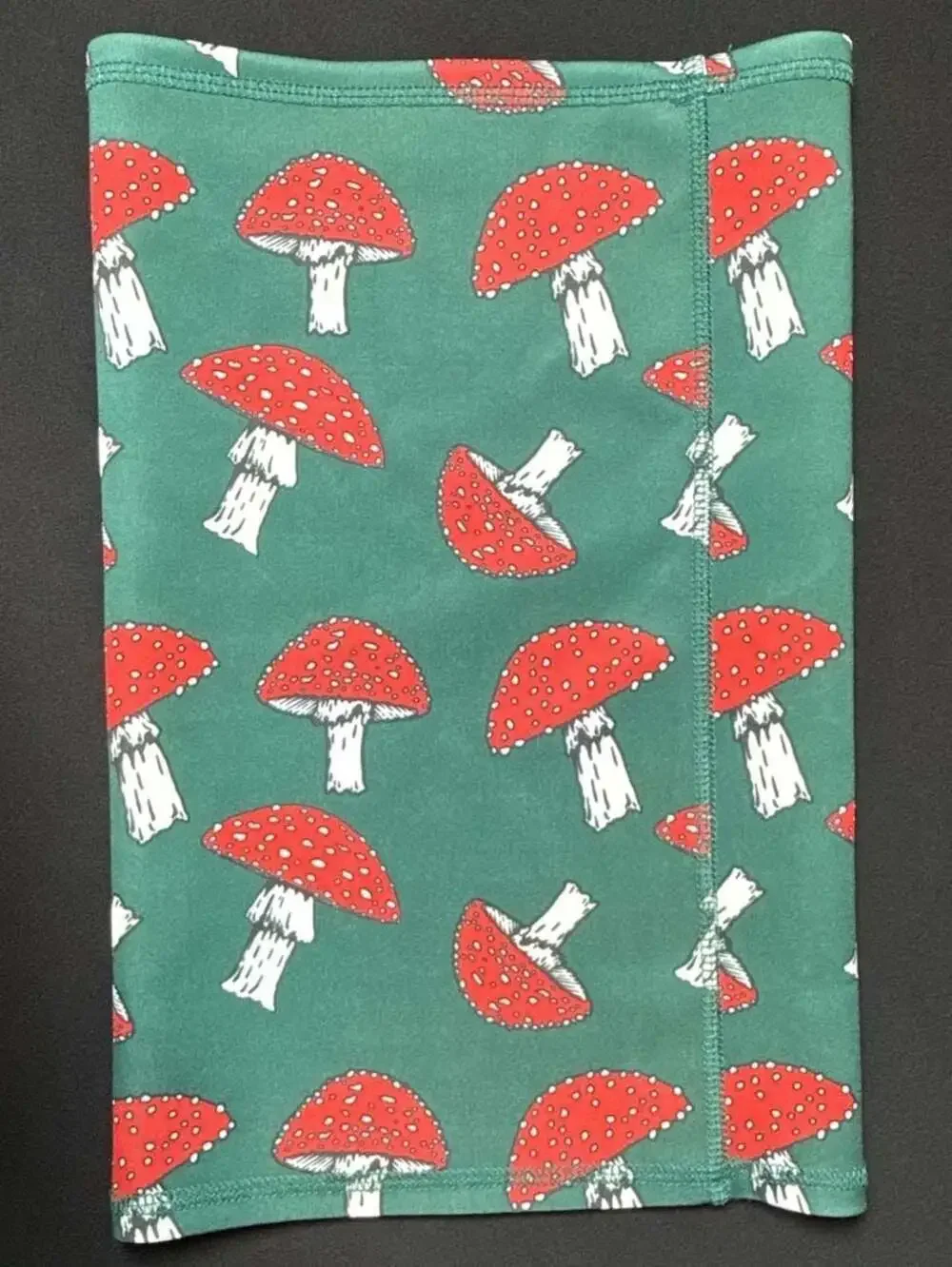 Neff Green Red Mushroom Amanita Print Neck Gaiter Balaclava festival